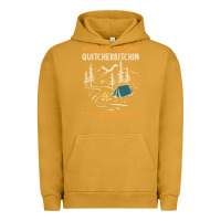Pigment Peanut Butter welcome to camp quitcherbitchin camping camp quitcherbitchin Urban Hoodie - minhPixels