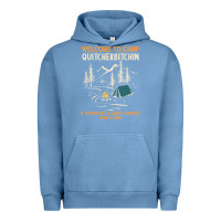Pigment Pebble Blue welcome to camp quitcherbitchin camping camp quitcherbitchin Urban Hoodie - minhPixels