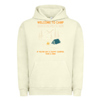 Pigment Pistachio welcome to camp quitcherbitchin camping camp quitcherbitchin Urban Hoodie - minhPixels