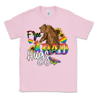 Bubblegum Pink Free Dad hugs Classic Tee - NancyCooperArtShop