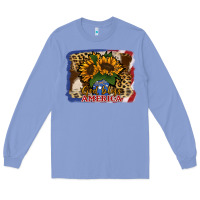 Colony Blue Patriotic Sunflower God Bless America Long Sleeve Tee - Jasminsmagicworld