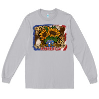 Moon Dust Patriotic Sunflower God Bless America Long Sleeve Tee - Jasminsmagicworld