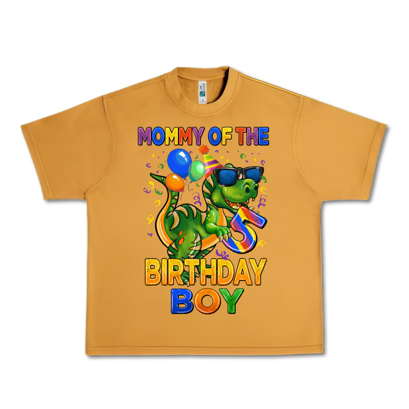 Mommy Of The 5 Th Birthday Boy T Rex Urban Heavy Tee by CowGirlArtShop | Teevron