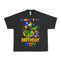 Pigment Black mommy of the 5 th birthday boy t rex Urban Heavy Tee - CowGirlArtShop