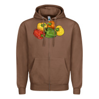 Chestnut Peppers Zipper Hoodie - LillyAllenDesigns