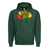 Sports Green Peppers Zipper Hoodie - LillyAllenDesigns