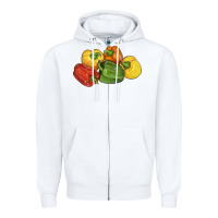 White Peppers Zipper Hoodie - LillyAllenDesigns