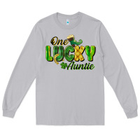 Moon Dust One Lucky Auntie St. Patrick's Day Long Sleeve Tee - CowGirlArtShop