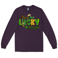 Plum One Lucky Auntie St. Patrick's Day Long Sleeve Tee - CowGirlArtShop