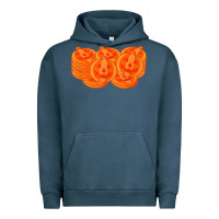 Pigment Midnight Navy halloween pumpkin cookies t shirt Urban Hoodie - minhPixels