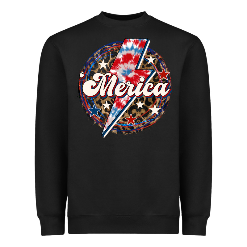 Western Merica Patriotic 4th Of July Heavyweight Sweatshirt by LillyAllenDesigns | Teevron