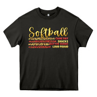 Asphalt softball game day Heavy Core Tee - Artiststas