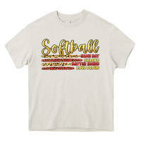 Cream softball game day Heavy Core Tee - Artiststas