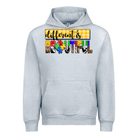 Heather Grey different is beautiful Urban Hoodie - AdoDesignShop