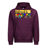 Mauve Wine different is beautiful Urban Hoodie - AdoDesignShop