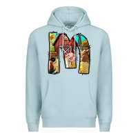 Blue Mist farm life alphabet lowercase letters m Premium Hoodie - BundleAndBundleShop