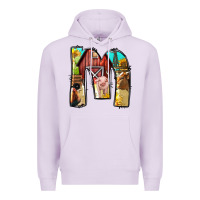 Lilac farm life alphabet lowercase letters m Premium Hoodie - BundleAndBundleShop