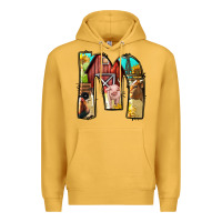Mustard farm life alphabet lowercase letters m Premium Hoodie - BundleAndBundleShop