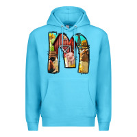 Ocean Blue farm life alphabet lowercase letters m Premium Hoodie - BundleAndBundleShop