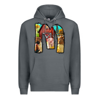 Rock farm life alphabet lowercase letters m Premium Hoodie - BundleAndBundleShop