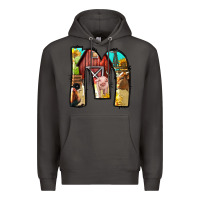 Smoke farm life alphabet lowercase letters m Premium Hoodie - BundleAndBundleShop