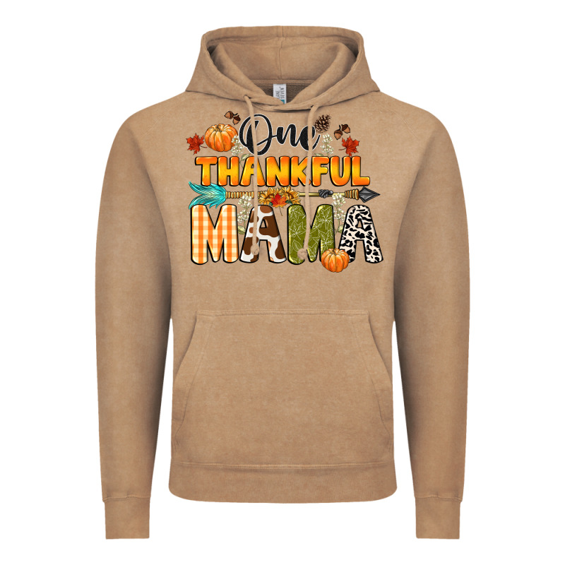 One Thankful Mama Vintage Hoodie by CowGirlArtShop | Teevron