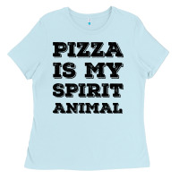 Baby Blue Pizza Is My Spirit Animal Ladies Tee - Bettercallsaul