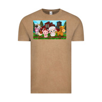 Vintage Coffee cute farm animals Vintage Tee - TumblerDesignByShophia