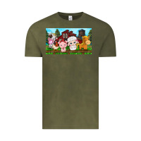 Vintage Olive cute farm animals Vintage Tee - TumblerDesignByShophia