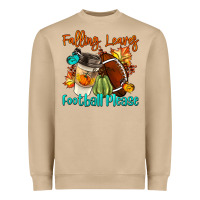 Mushroom Falling Leaves Football Please Heavyweight Sweatshirt - LillyAllenDesigns