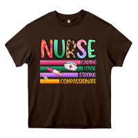 Chocolate Brown nurse Heavy Core Tee - Artiststas