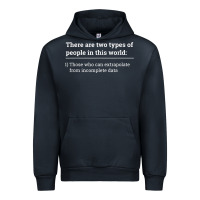 Navy Two Types of People Can Extrapolate Incomplete Data Gift Urban Hoodie - minhPixels