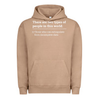 Pigment Burro Two Types of People Can Extrapolate Incomplete Data Gift Urban Hoodie - minhPixels