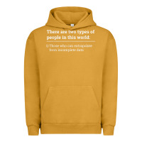 Pigment Peanut Butter Two Types of People Can Extrapolate Incomplete Data Gift Urban Hoodie - minhPixels