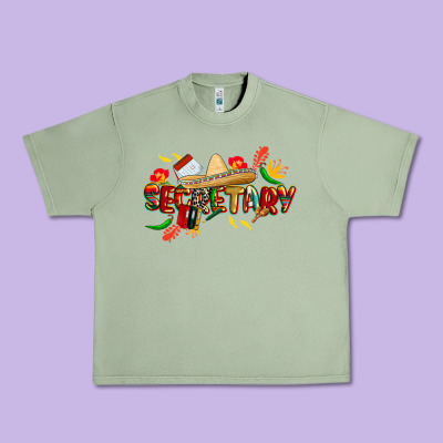 Cinco De Mayo Secretary Urban Heavy Tee Designed By Cowgirlartshop