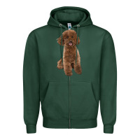 Poodles Dog Lllustrations Zipper Hoodie | Teevron