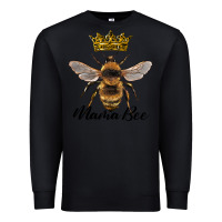 Black mama bee with crown Premium Sweatshirt - Artiststas