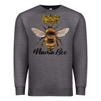 Charcoal Heather mama bee with crown Premium Sweatshirt - Artiststas