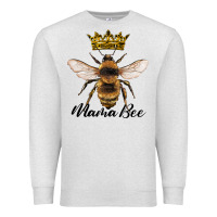 Oatmeal Heather mama bee with crown Premium Sweatshirt - Artiststas