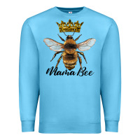 Ocean Blue mama bee with crown Premium Sweatshirt - Artiststas