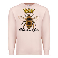 Pale Pink mama bee with crown Premium Sweatshirt - Artiststas