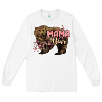White Mama bear mother's day Long Sleeve Tee - HowdyJamesFarm