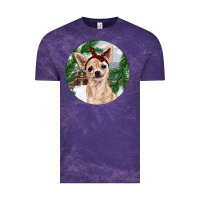 Cloud Purple Chihuahua And Farm Vintage Tee - RanaPortraitStore
