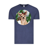 Vintage Denim Chihuahua And Farm Vintage Tee - RanaPortraitStore