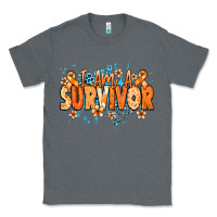 Charcoal Heather I am a survivor orange ribbon Kidney Cancer Classic Tee - NancyCooperArtShop
