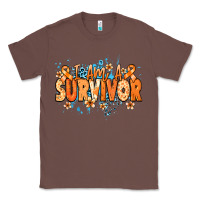 Chestnut I am a survivor orange ribbon Kidney Cancer Classic Tee - NancyCooperArtShop