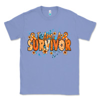 Colony Blue I am a survivor orange ribbon Kidney Cancer Classic Tee - NancyCooperArtShop
