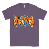 Lavender I am a survivor orange ribbon Kidney Cancer Classic Tee - NancyCooperArtShop