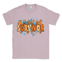 Lilac I am a survivor orange ribbon Kidney Cancer Classic Tee - NancyCooperArtShop