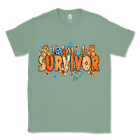 Sage I am a survivor orange ribbon Kidney Cancer Classic Tee - NancyCooperArtShop